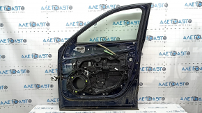 Дверь в сборе передняя правая Mazda CX-5 17-25 keyless, триплекс, синий 42M, тычки, царапины на краске и накладке