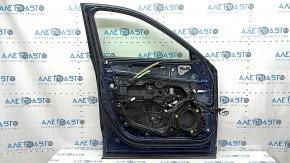 Дверь в сборе передняя левая Mazda CX-5 17-25 keyless, триплекс, синий 42M, тычка, царапины на накладке