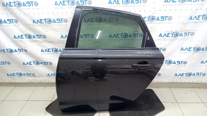 Двері в зборі задні ліві Audi A6 C7 12-18 keyless, графіт LX7U, тички, подряпини
