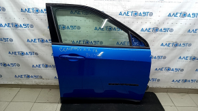 Двері в зборі передні права Jeep Compass 17-26 keyless, синій PBJ, тички, подряпини
