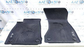 Комплект килимків салону Audi A4 B9 17-19 гума, чорний