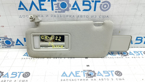 Козирок лівий Mazda CX-5 20-25 сірий, з підсвічуванням, без гачка, під чищення