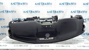 Торпедо передняя панель с AIRBAG Mazda CX-5 17-25 черная, с дефлектором, ржавый пиропатрон, потертости, под чистку