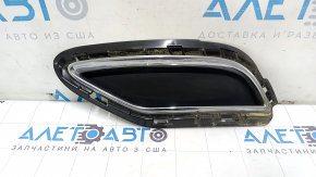 Грати заднього бампера права Audi Q5 80A 18-20 структура, з хромом, поліз хром