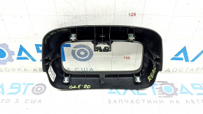 Накладка центральной консоли задняя Mercedes W167 GLE 350 450 20-25 верхняя, кожа черная, трещина в креплении