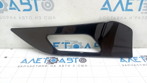 Накладка обшивки дверей картки передня ліва Jaguar F-Pace X761 17-20 чорний глянець, подряпини