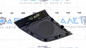 Накладка передней панели левая под динамики Audi Q7 16-19 черная, 2 части