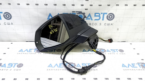 Зеркало боковое левое в сборе Audi Q7 16-19 15+4 пинов, подогрев, автоскладывание, поворотник, автозатемнение, камера, BSM, черное