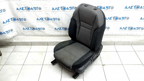 Сидіння водія Nissan Rogue 21-22 без airbag, механічне, тканина чорно-сіра US built, прим'ято, під хімчистку