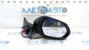 Дзеркало бічне праве у зборі Toyota Prius 50 16-20 6 пінів, BSM, срібло, в клею