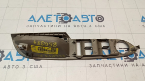 Накладка управления стеклоподъемником передним левым Ford Escape MK3 13-19 бежевая структура с черной ручкой, надлом крепления