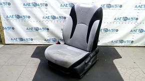 Водійське сидіння Toyota Prius 50 19-22 без airbag, тканина, чорно-сіре, механічне, без підголівника, під хімчистку