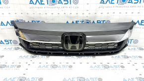 Грати радіатора grill Honda Clarity 18-21 в зборі, під дистроник, тички, пісок
