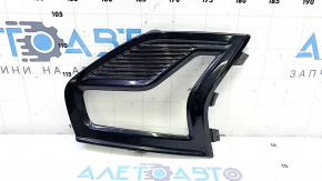 Решетка переднего бампера левая Ford Fusion mk5 19-20 под LED ПТФ, глянец, песок