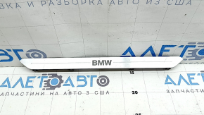 Вставка накладки порога передня права BMW X5 G05 19-23 хром BMW, з підсвічуванням, подряпини