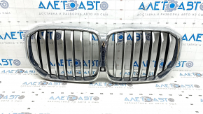 Решітка радіатора grill BMW X5 G05 19-23 хром, під камеру, пісок