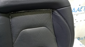 Подушка заднего ряда сидений Ford Fusion mk5 17-20 кожа черная, перфорация, Titanium, под чистку, царапина