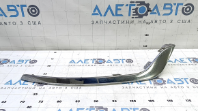 Молдинг переднего бампера правый Ford Fusion mk5 19-20 хром, песок