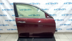 Дверь в сборе передняя правая Honda Accord 13-17 keyless, красный R-543P, царапины, тычки