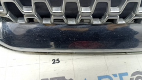 Решетка радиатора grill Lincoln MKZ 17-20 хром, с эмблемой, полез хром, песок