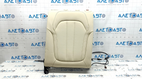 Спинка заднього ряду 2 ряд ліва BMW X5 G05 19-22 під 2 ряди, шкіра Canberra-Beige, з підігрівом, з ременем, зам'ята, під чищення