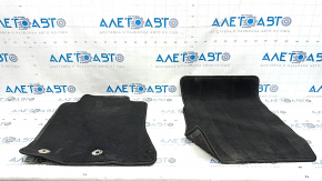 Комплект килимків салону Ford Mustang mk6 15-23 2 шт, тканина чорна, під чищення