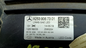 Фара передня ліва в зборі Mercedes GLC 20-22 LED з ущільнювачем, пісок