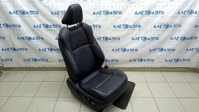 Пасажирське сидіння Toyota Venza 21-24 електро, з airbag, шкіра чорна, підігрів, вентиляція, перфорація, XLE, Limited, прим'ято, потертості