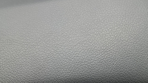 Обшивка дверей картка передня ліва Mercedes GLC 16-20 чорна шкіра, вставка під чорне дерево глянець, підлокітник шкіра чорна, Burmester, з підсвічуванням, з ручкою, подряпини, тріщина в кріпленні