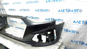 Бампер Audi A4 B9 без омывателей, графит LZ7S, с дефектами