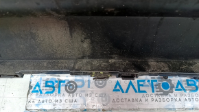 Бампер задний голый Audi A4 B9 20-24 без парктроников, графит LZ7S, без заглушки, песок, сколы, царапины, примят, сломаны крепления