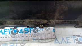 Бампер задний голый Audi A4 B9 20-24 без парктроников, графит LZ7S, без заглушки, песок, сколы, царапины, примят, сломаны крепления