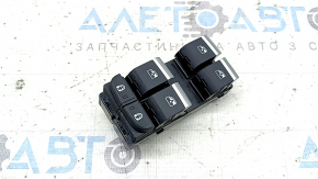 Управління склопідйомником переднім лівим Audi A4 B9 20-25 чорне із хром із захистом дітей