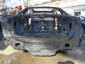 Задня панель Audi A4 B9 17-20 2 частини, на кузові, графіт
