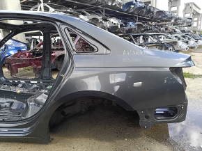 Чверть крило задня ліва Audi A4 B9 20-25 на кузові, графіт, вм'ятина