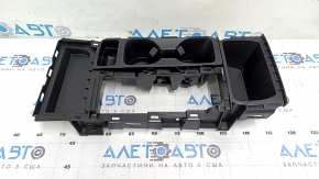 Накладка центральної консолі підсклянники Ford Escape MK3 17-19 чорна, подряпини