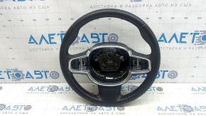 Руль голый Volvo XC90 16-23 кожа черная, без подогрева и лепестков, царапины