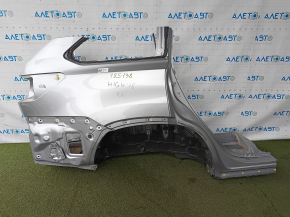 Чверть крило задня права Toyota Highlander 14-19 під BSM, відпиляна, срібло, вм'ятинка, тичка