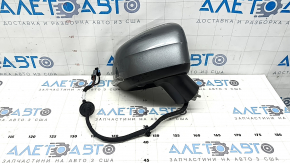 Зеркало боковое правое в сборе Volvo XC90 16-24 15+4 пинов, поворотник, подогрев, автозатемнение, BSM, камера, графит, царапины
