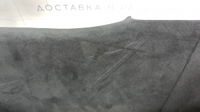 Накладка задней стойки верхняя левая Tesla Model X 22-26 черная, алькантара, с дефлектором, царапины