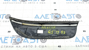 Накладка порога внешняя задняя левая Audi Q5 8R 09-17 черная, царапины