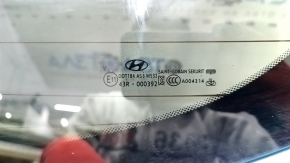 Дверь багажника голая со стеклом Hyundai Tucson 19-21 синий R2U