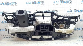 Торпедо передняя панель с AIRBAG Hyundai Tucson 19-21 черная, ржавый пиропатрон