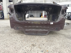 Задня панель Kia Optima 16-20 на кузові, бордова