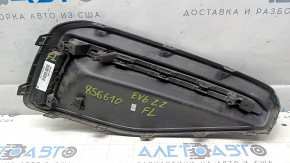 Решетка переднего бампера левая Kia EV6 22-24 черный глянец с хром молдингом, Gt-Line, песок