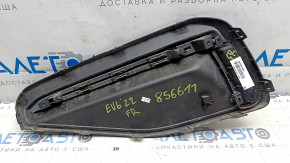 Решетка переднего бампера правая Kia EV6 22-24 черный глянец с хром молдингом, Gt-Line, песок, сколы