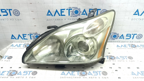 Фара передняя левая в сборе Lexus RX300 RX330 RX350 RX400h 04-09 ксенон AFS, светлая, под полировку