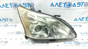 Фара передня права в зборі Lexus RX300 RX330 RX350 RX400h 04-09 ксенон AFS, світла, під полірування, зламане кріплення