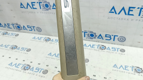 Накладка порога з підсвічуванням передня права Lexus RX300 RX330 RX350 RX400h 04-08 беж, з підсвічуванням, з хромованою накладкою, подряпини, вм'ятини