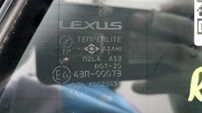 Стекло двери треугольник с уплотнителем заднее левое Lexus RX300 RX330 RX350 RX400h 04-08 тонировка